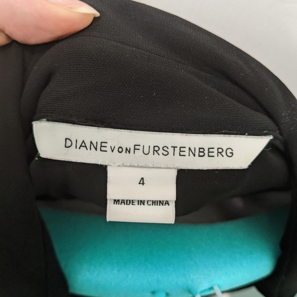 Diana Von Furstenberg Black Wrap Dress - Picture 5 of 7